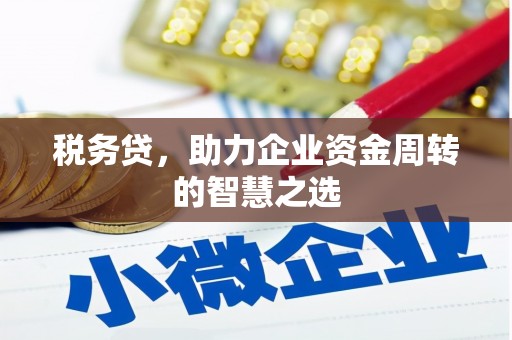 佛冈税务贷，助力企业资金周转的智慧之选