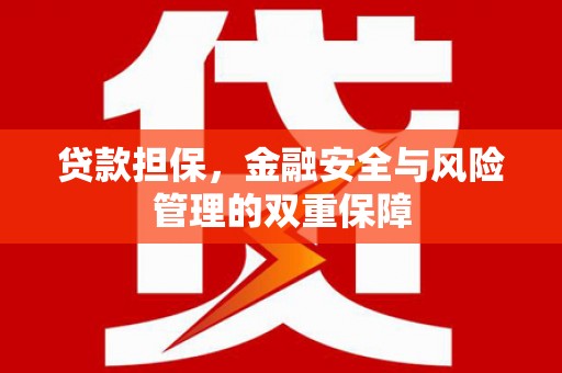 佛冈贷款担保，金融安全与风险管理的双重保障