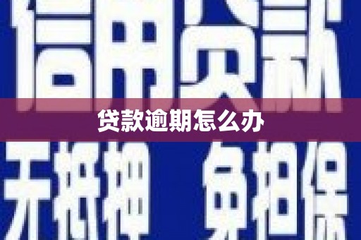 佛冈贷款逾期怎么办