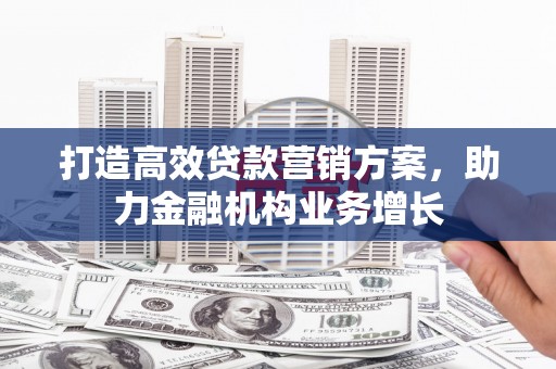 佛冈打造高效贷款营销方案，助力金融机构业务增长