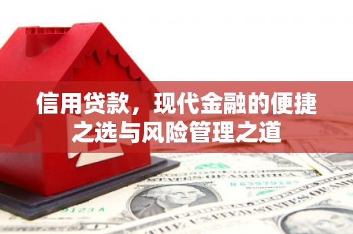 佛冈信用贷款，现代金融的便捷之选与风险管理之道