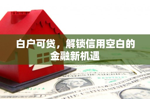 佛冈白户可贷，解锁信用空白的金融新机遇