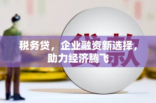 佛冈税务贷，企业融资新选择，助力经济腾飞