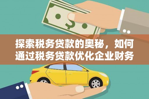 佛冈探索税务贷款的奥秘，如何通过税务贷款优化企业财务