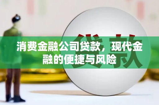佛冈消费金融公司贷款，现代金融的便捷与风险